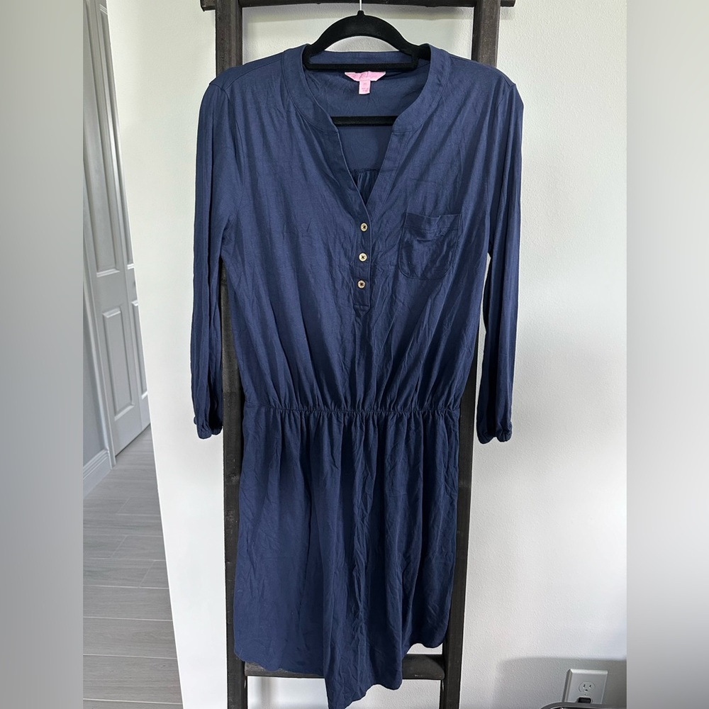 Lilly Pulitzer navy blue dress